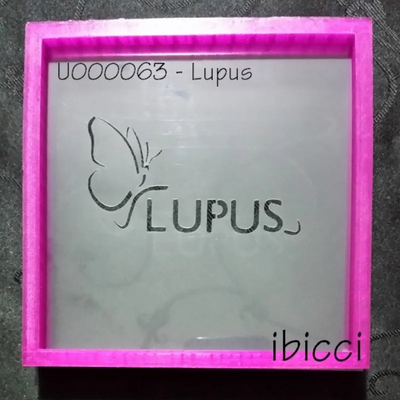 Lupus with butterfly stencil - OLD Design - Not shipped unless requested. Thanks