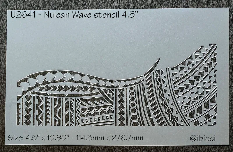 ibicci Nuiean Wave stencil 4.5"