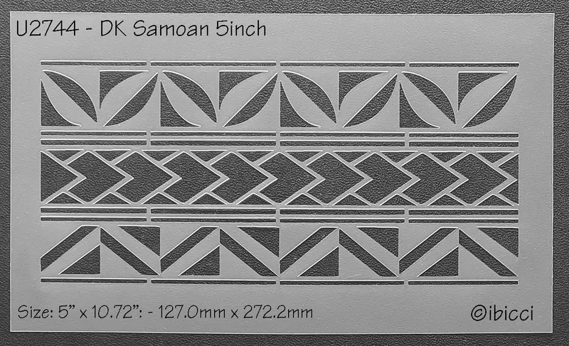 ibicci DK Samoan Panel 5" stencil