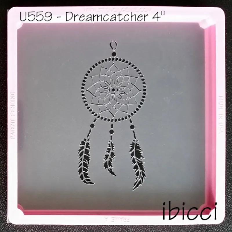 ibicci Dreamcatcher - 4" size - Stencil Genie size stencil