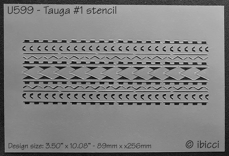 ibicci Tauga #1 cake stencil 3.5"