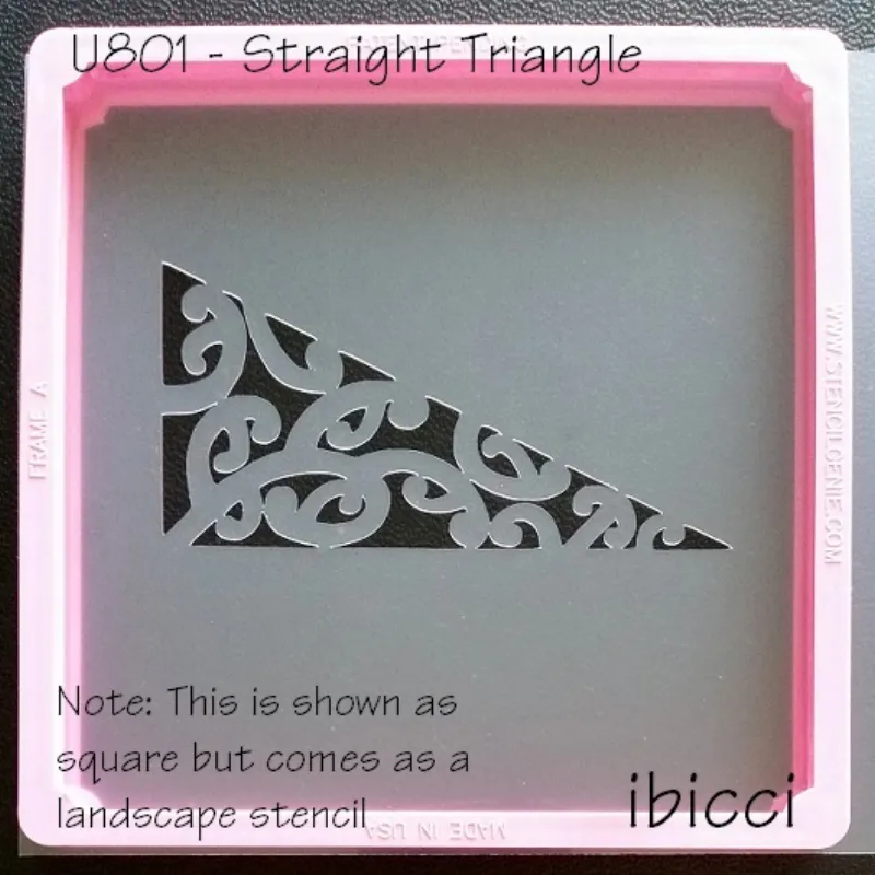 ibicci Maori Half Straight Triangle stencil