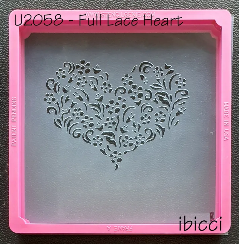 ibicci Full Lace Heart stencil