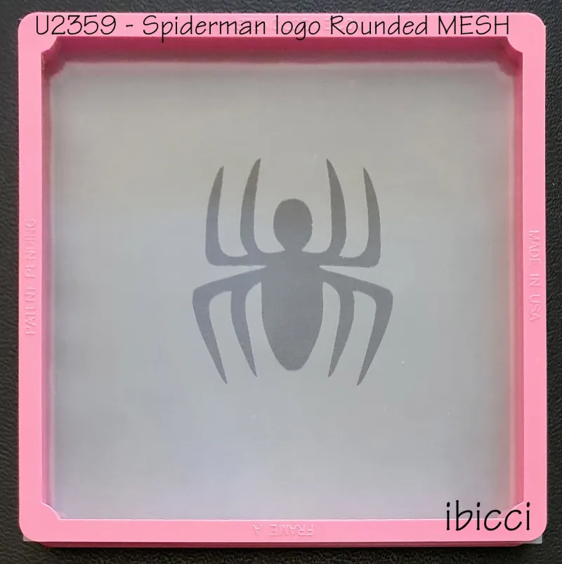 ibicci Spiderman Rounded logo Mesh Stencil