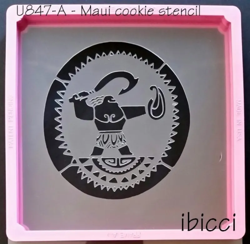 ibicci Maui Cookie stencil #1