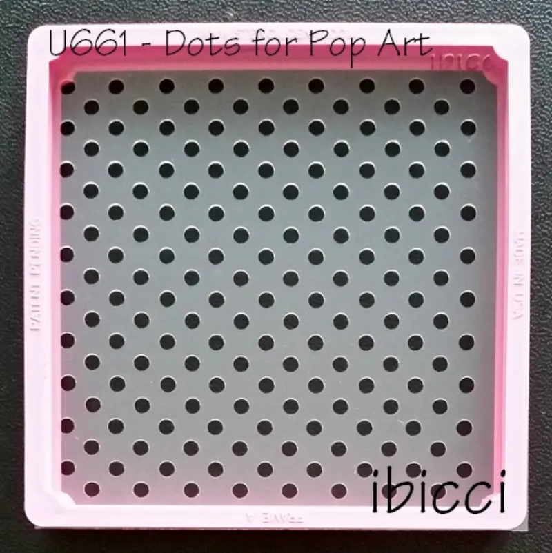 ibicci POP ART dots stencil - Square