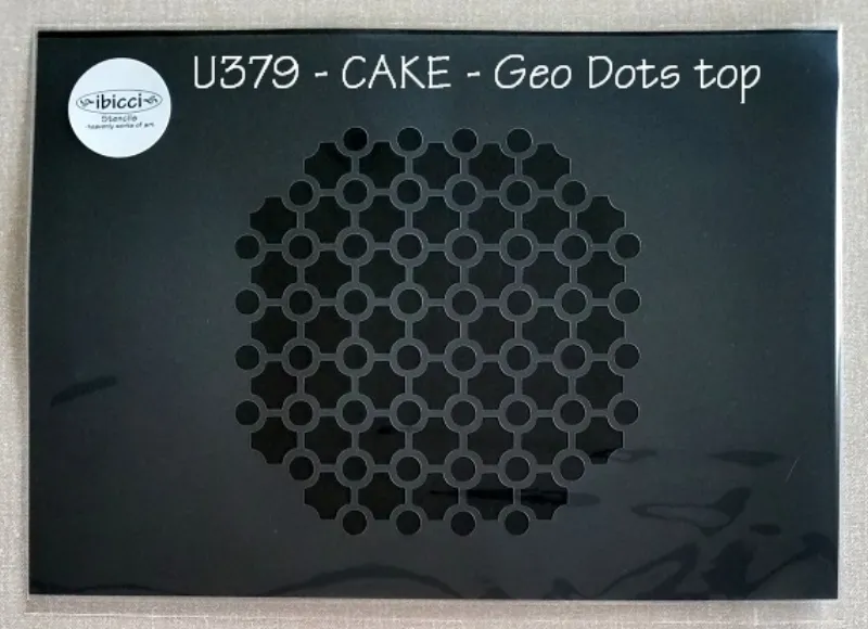 ibicci Geo Dots stencil for Top of Cakes