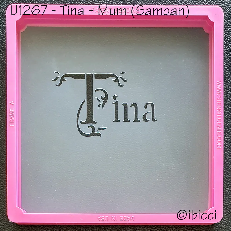 ibicci Tina stencil