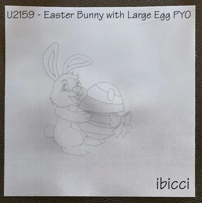 ibicci PYO Bunny with Large Easter Egg MESH stencil