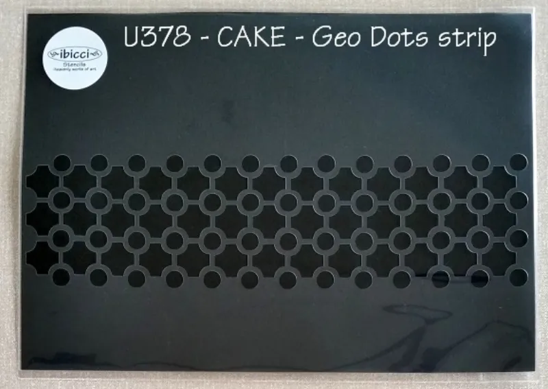 ibicci Geo Dots stencil for Sides of Cakes