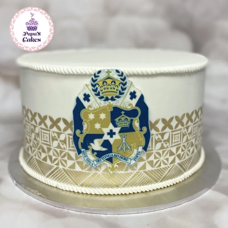 Papa's Cake using the NS Tongan Panel stencil