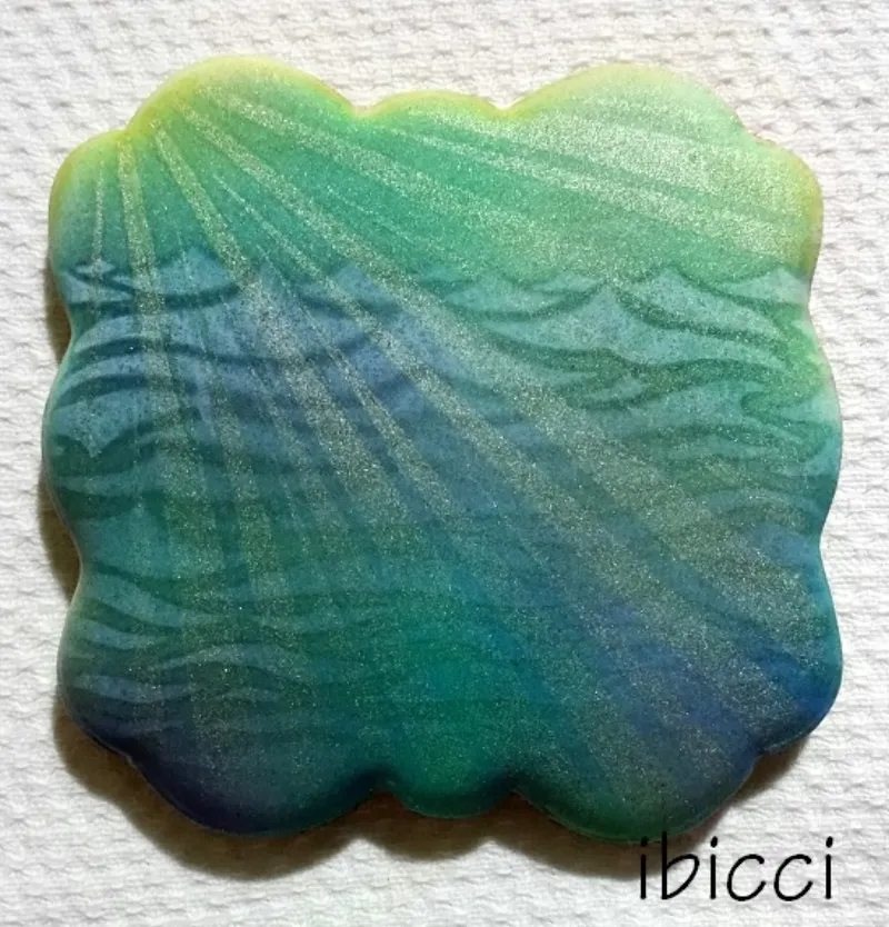 ibicci cookie using the Ocean waves cookie and sun stencil