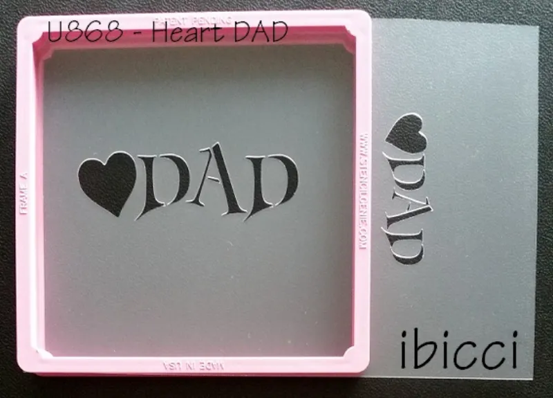 ibicci Heart Dad in Font - Medium set