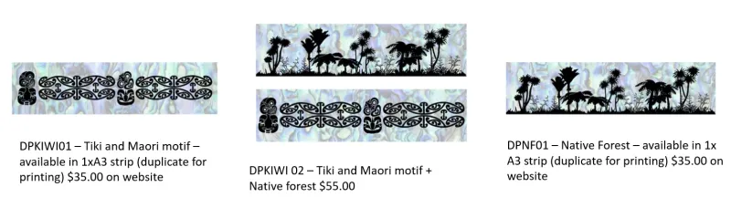 ibicci Tiki & Motif panel digital print options