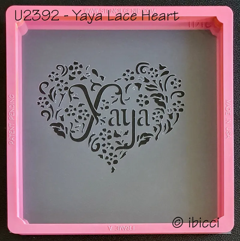 ibicci Yaya lace heart stencil