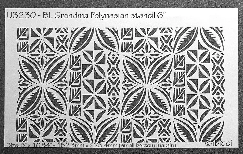 ibicci BL Grandma Polynesian stencil 6"