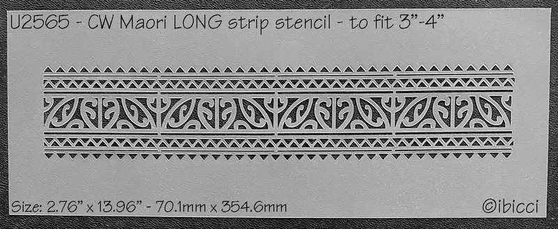 CW Māori strip stencil - LONG