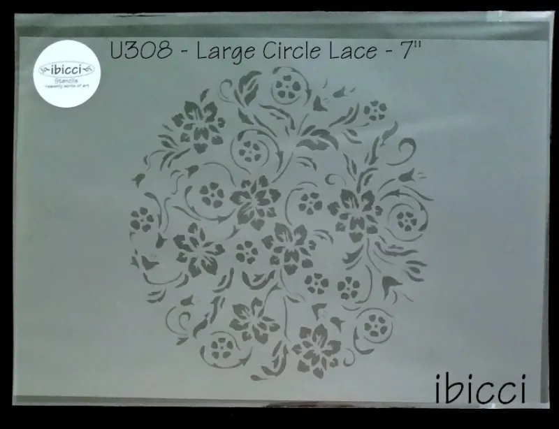 ibicci Lace Circle stencil for 6" or 7" Cake