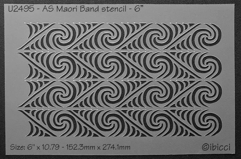 ibicci AS Maori Band stencil - 6"