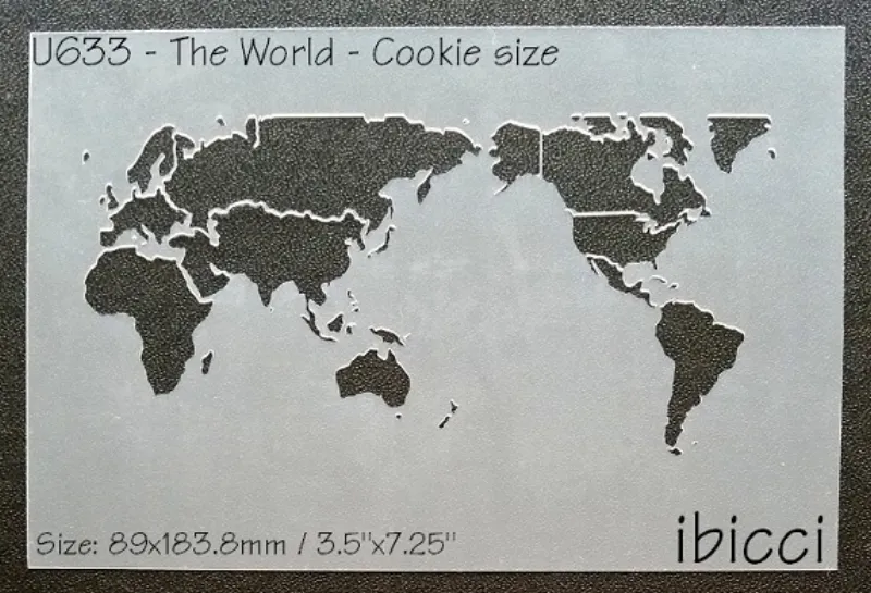 The World Cookie Stencil