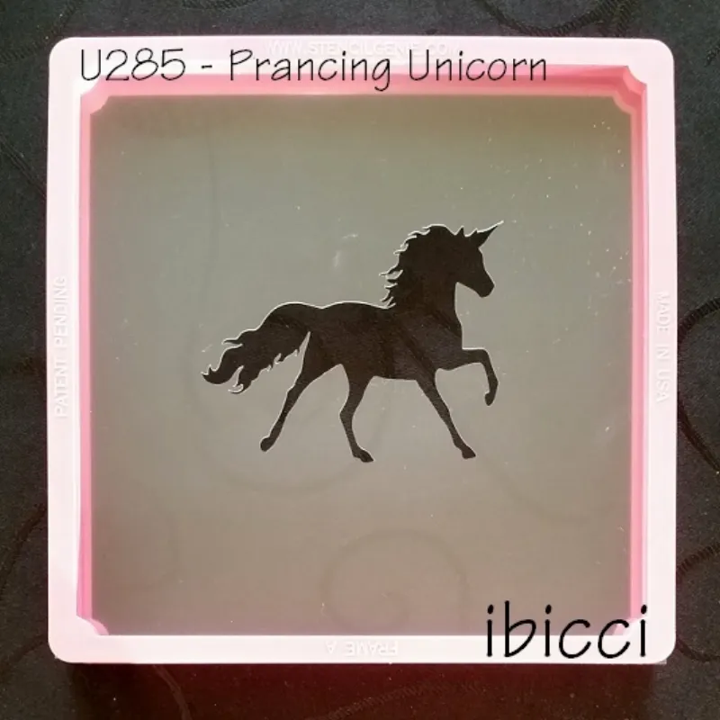 ibicci Prancing Unicorn stencil
