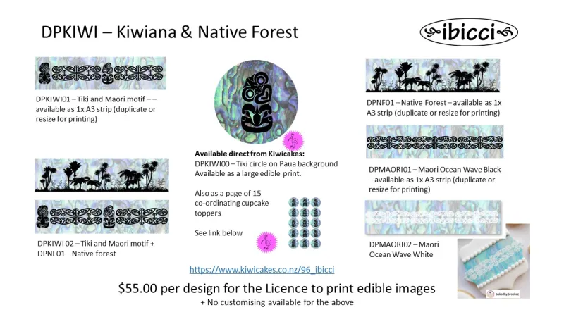 DPMAORI - Maori Ocean Wave Digital prints catalogue page