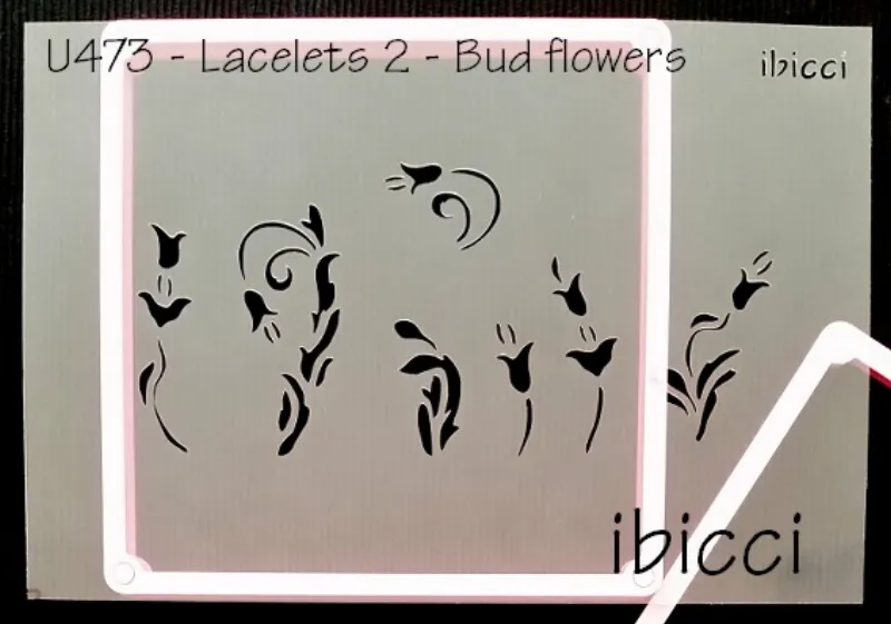 ibicci Lacelets #2 - Bud Flowers stencil