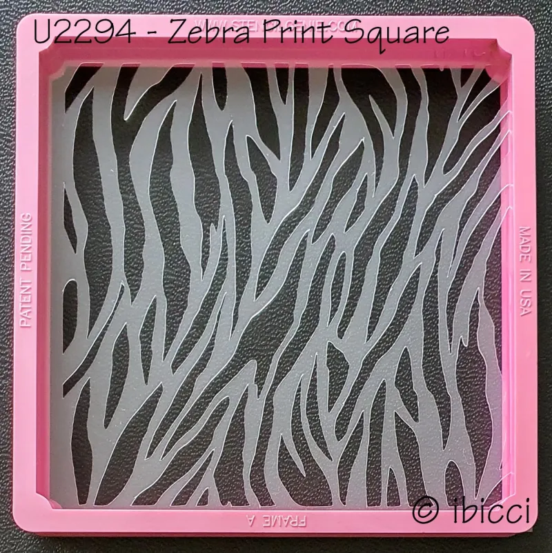 ibicci Zebra Print Cookie stencil Square