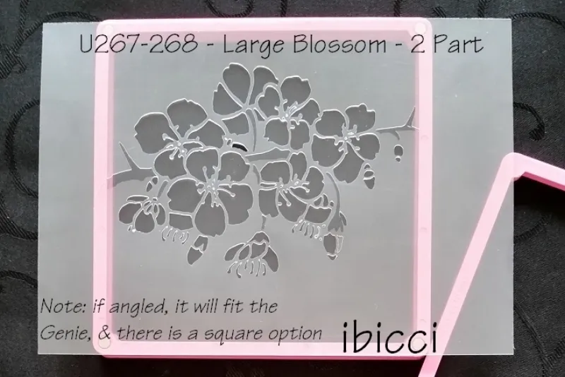 ibicci Large Cherry Blossom Stencils - 2 part Landscape shown landscape