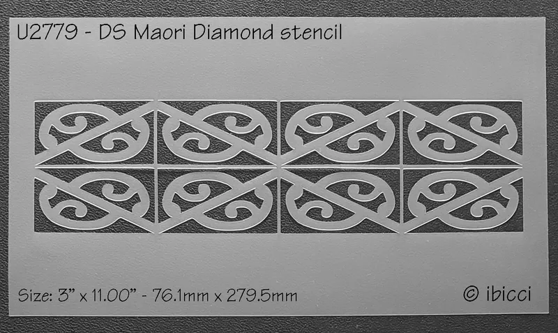 ibicci - DS Maori Diamond strip stencil