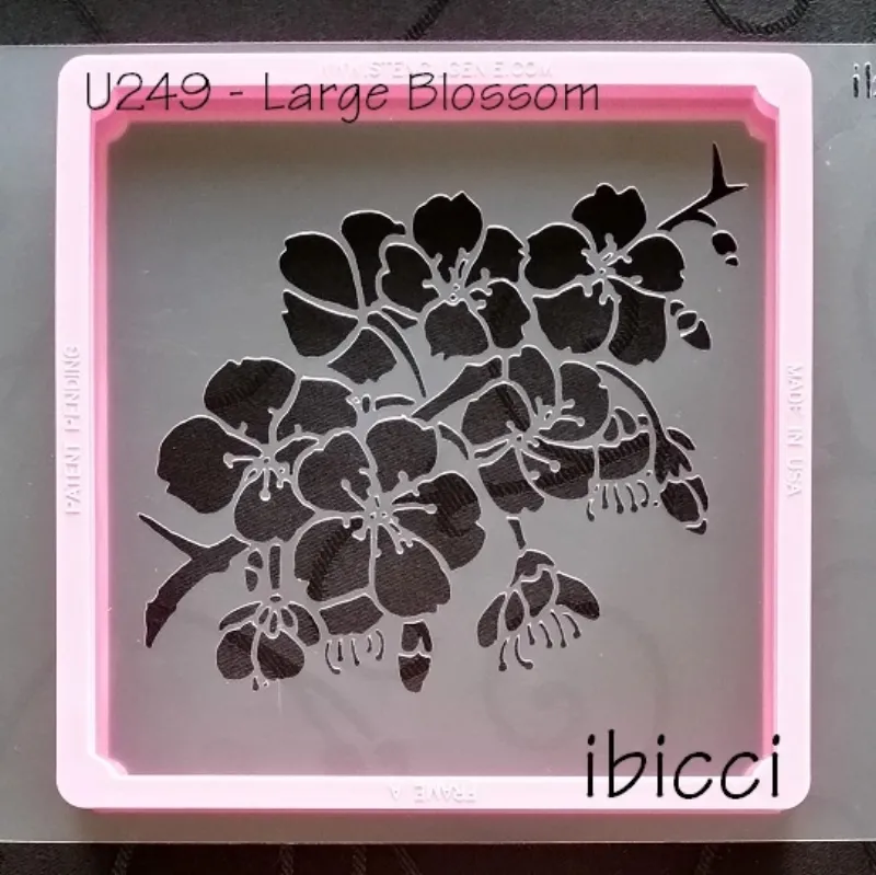 ibicci Large Cherry Blossom Stencil - 1 part Square