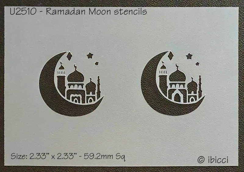 ibicci Ramadan Crescent Moon stencil