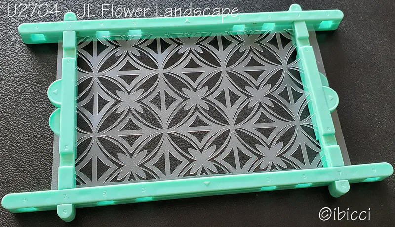 ibicci JL Samoan Flowers Cookie stencil - Landscape