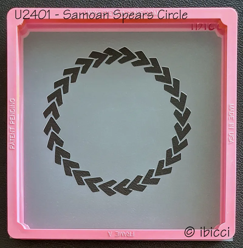 ibicci Samoan Spears circle stencil