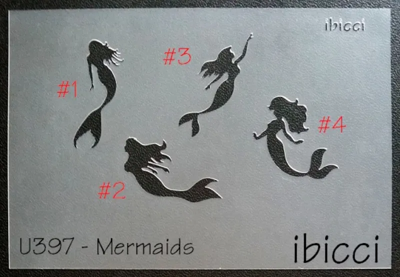 ibicci Combined Mermaids stencil