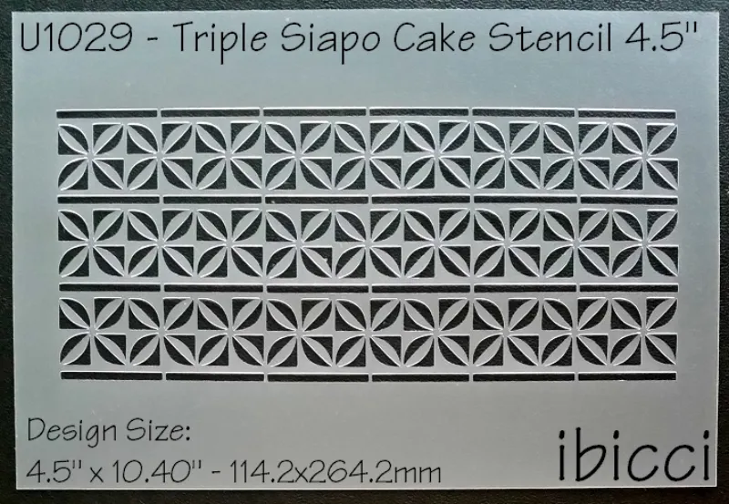 ibicci Siapo Triple Cake Stencil 4.5"