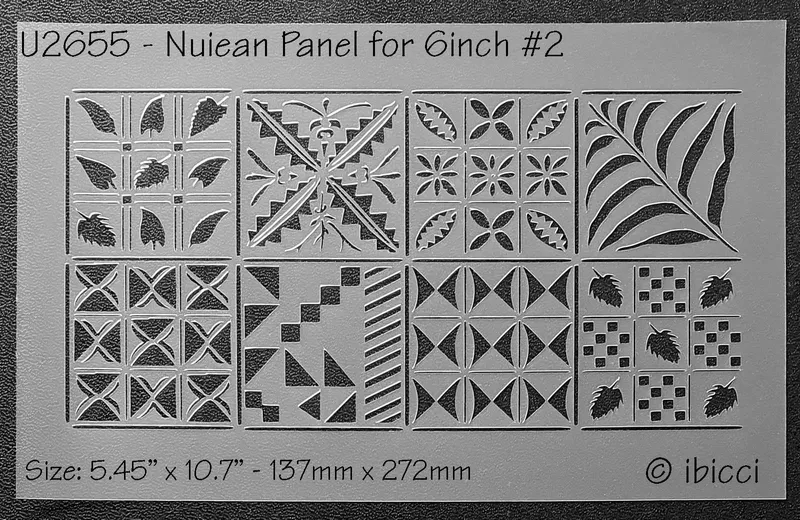 ibicci Niuean Panel Stencil for 6" #2