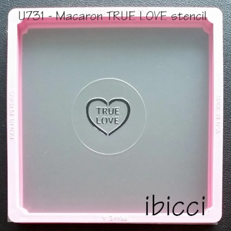 Macaron Stencil - TRUE LOVE