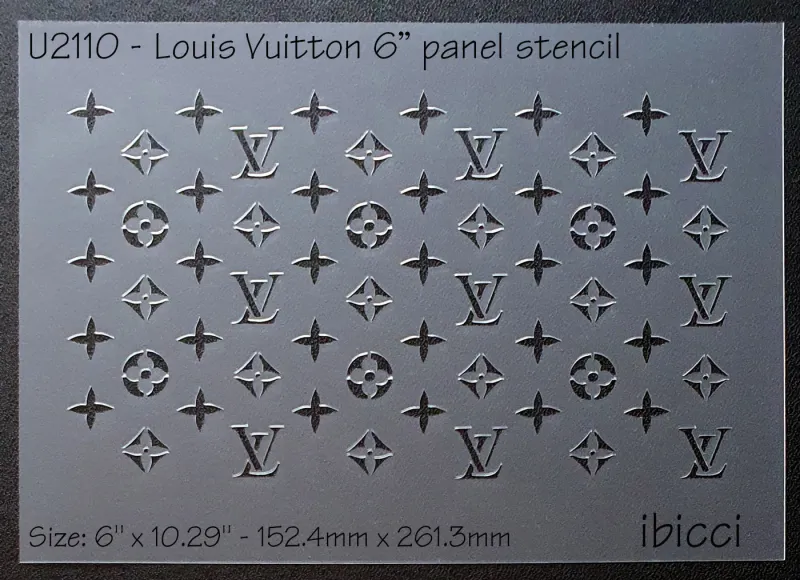 ibicci Louis Vuitton 6" Cake Stencil