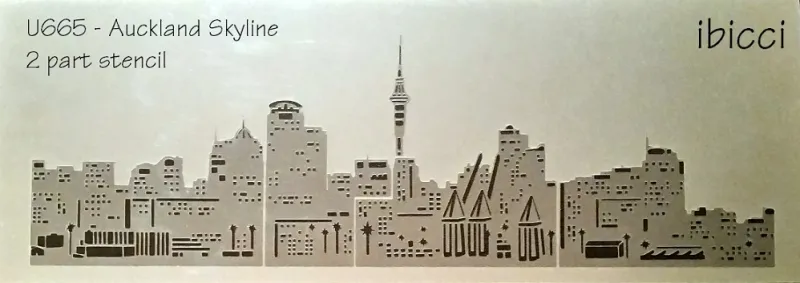 ibicci Auckland Skyline 2 part Stencil