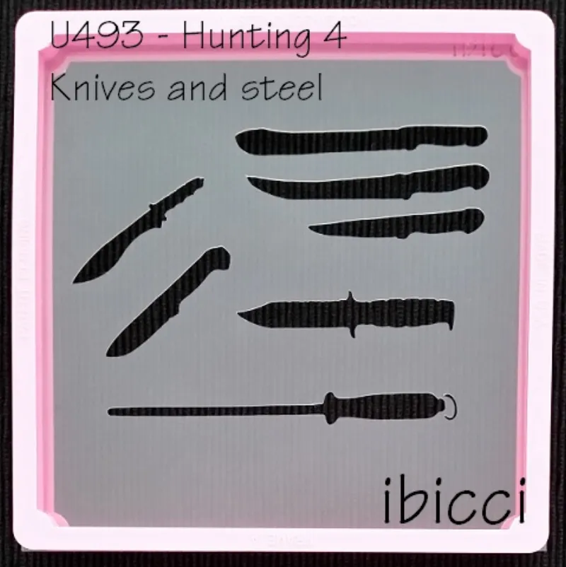 ibicci Hunting Knives stencil