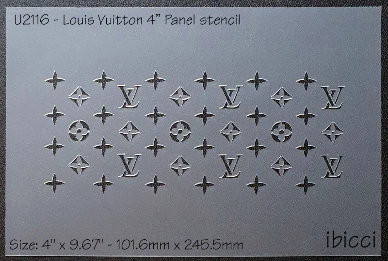 ibicci Louis Vuitton 4" Cake Stencil
