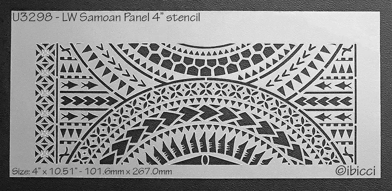 ibicci LW Samoan Panel 4" stencil