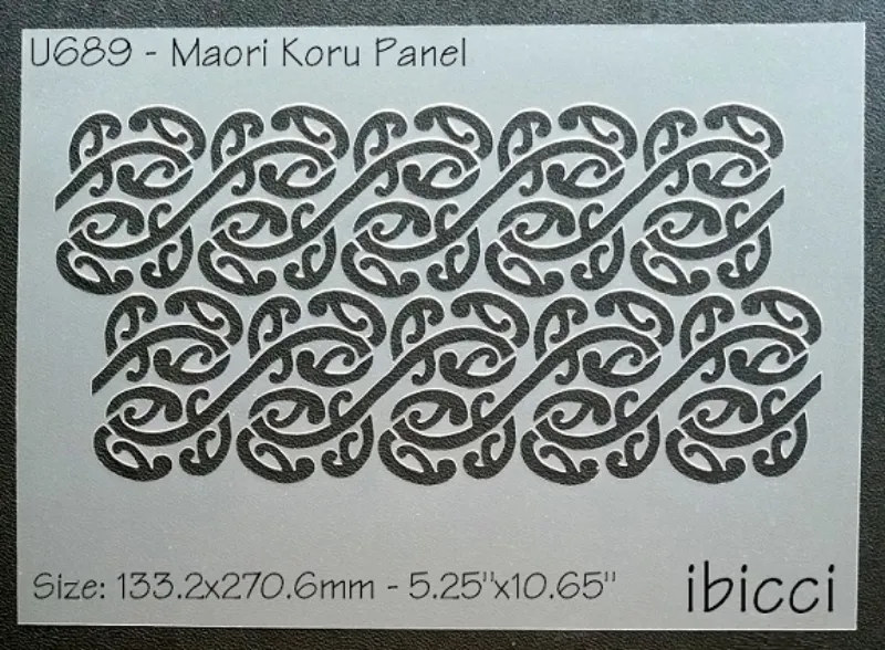 ibicci Maori Koru Cake Panel Stencil