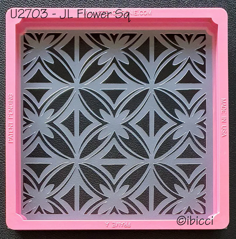 ibicci JL Samoan Flowers Cookie stencil - Square