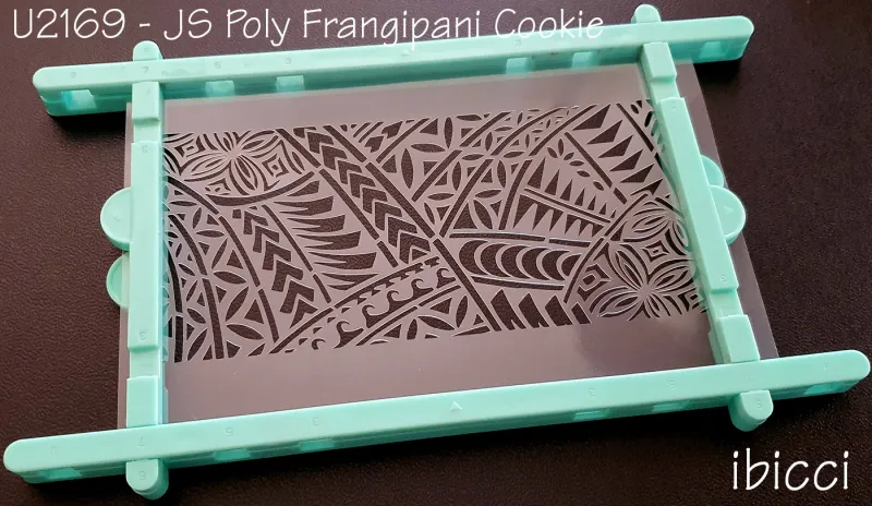 ibicci - JS Polynesian Frangipani Cookie stencil