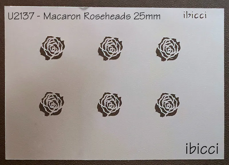 ibicci Roseheads stencil for Macarons 25mm