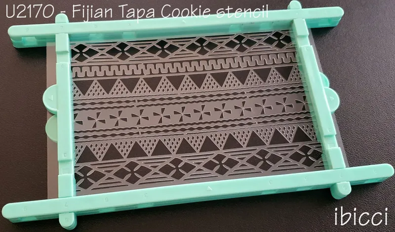 ibicci Fijian Tapa cookie stencil