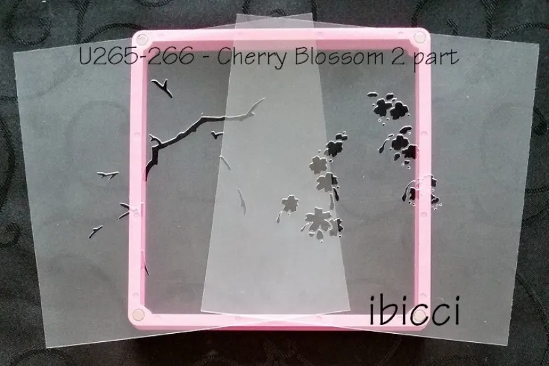 ibicci Cherry Blossom Stencil - 2 parts