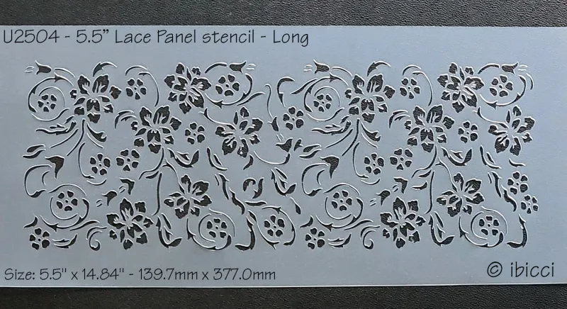ibicci 5.5" Lace Panel Long stencil